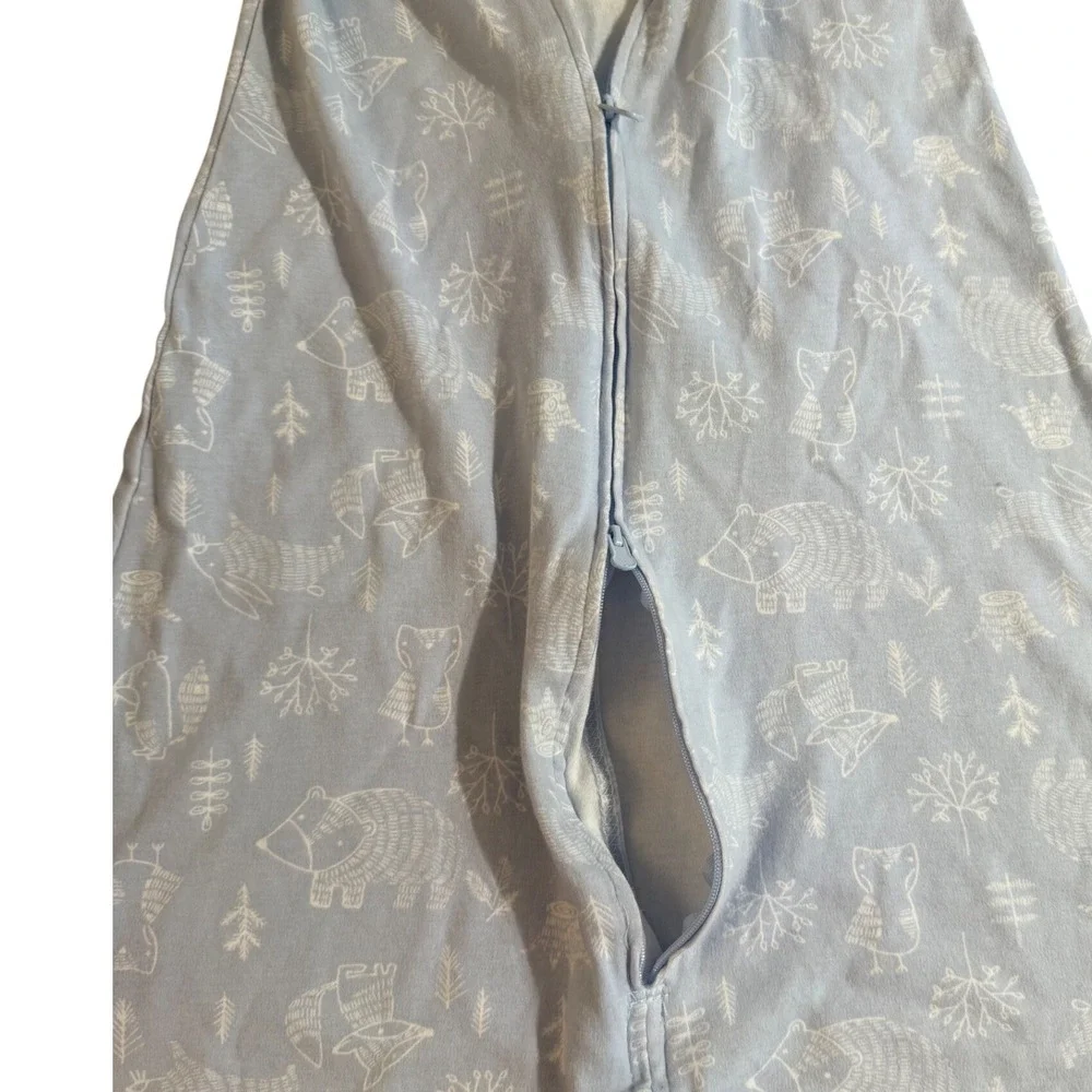 Halo SleepSack Wearable Blanket Small 0-6M‎ Blue Woodland Animal Owl Bear Print